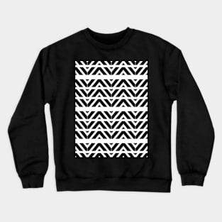 Black and white V pattern Crewneck Sweatshirt